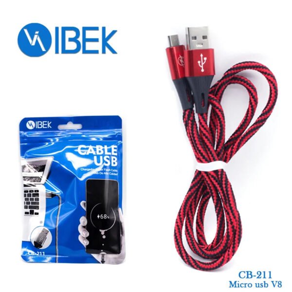 CABLE USB V8 MICRO USB IBEK CB-211 4.8A