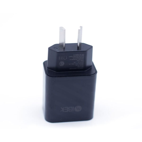 CARGADOR CABEZAL ADAPTADOR PUERTO USB + TYPE C 15W7 18W IBEK IB-586 A+C - Image 2