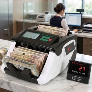 CONTADOR DE BILLETES IBEK CON PANTALLA LED DETECTOR BILLETES FALSOS UV MG COB-241003