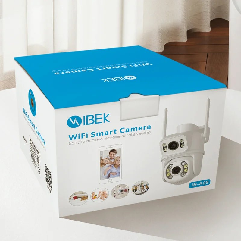 CÁMARA IP WIFI 4MP / 8MP LENTE DUAL PANTALLA DUAL APP ICSEE IBEK IB-A28 - Image 10
