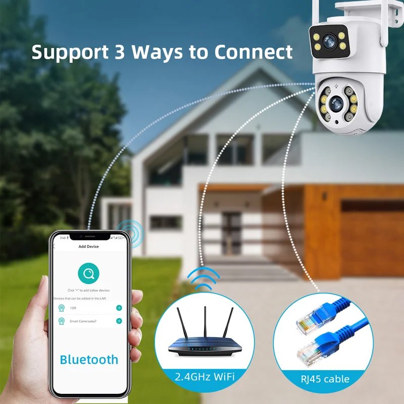 CÁMARA IP WIFI 8MP LENTE DUAL PANTALLA DUAL APP ICSEE IBEK IB-A31 - Image 5