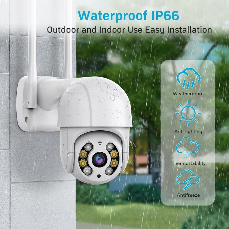 CÁMARA IP WIFI 5MP PARA EXTERIOR / INTERIOR APP ICSEE IBEK IB-A8 - Image 3