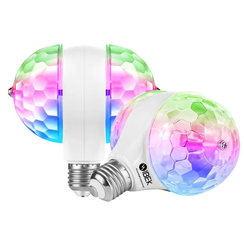 LÁMPARA FOCO DOBLE GIRATORIO BOLICHERO RGB IBEK IB-LED-001 - Image 2