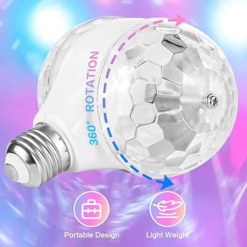 LÁMPARA FOCO DOBLE GIRATORIO BOLICHERO RGB IBEK IB-LED-001 - Image 4
