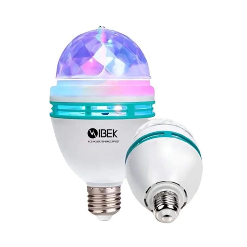 LÁMPARA FOCO GIRATORIO BOLICHERO RGB IBEK IB-LED-101 - Image 2