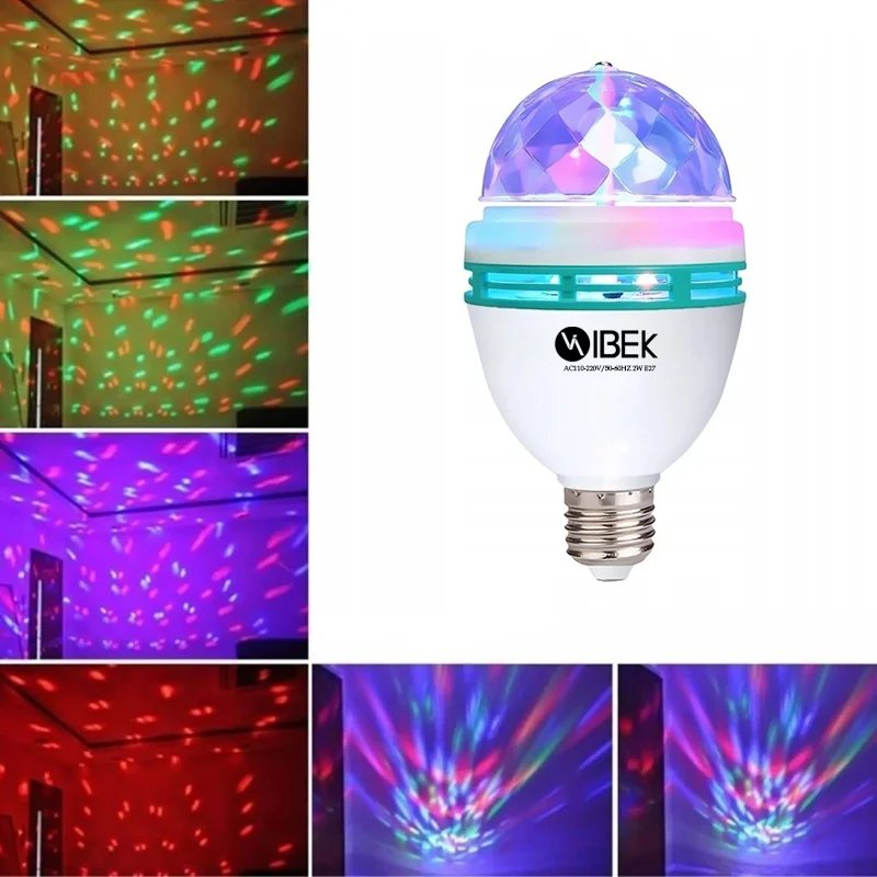 LÁMPARA FOCO GIRATORIO BOLICHERO RGB IBEK IB-LED-101 - Image 3