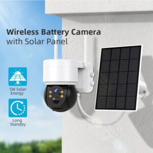 CÁMARA SOLAR IP WIFI 2MP PARA EXTERIOR / INTERIOR APP ICSEE IBEK IB-Q6